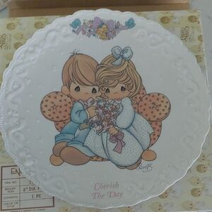 Precious Moments Commemorative Plate "Cherish The Day"